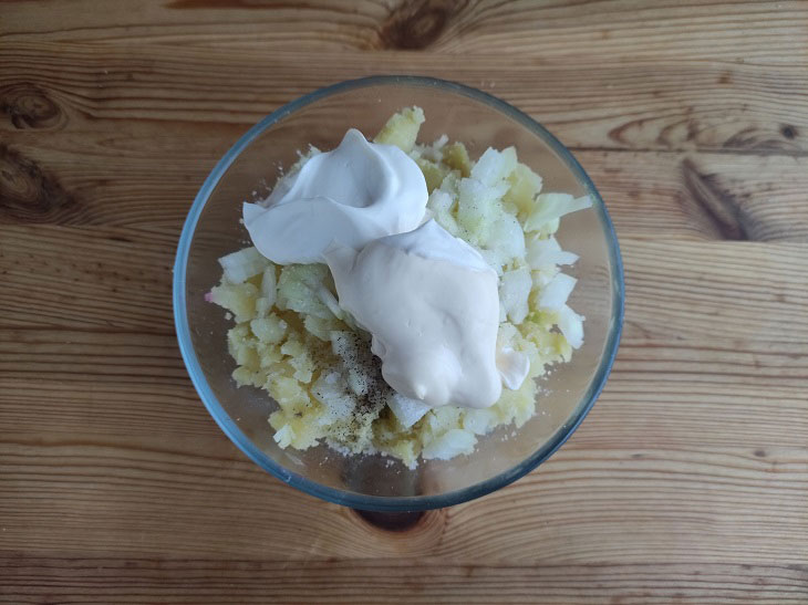 Christmas herring salad - elegant and solemn