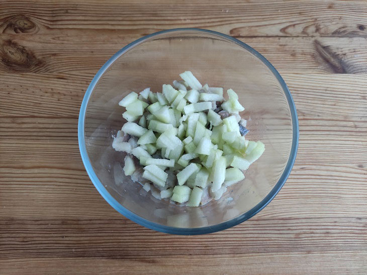 Christmas herring salad - elegant and solemn