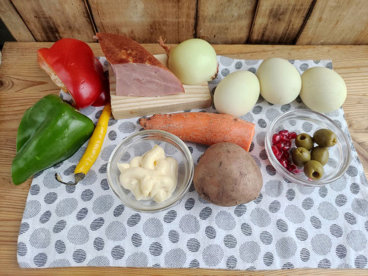 Festive salad "Hlopushka" - a bright and atmospheric dish