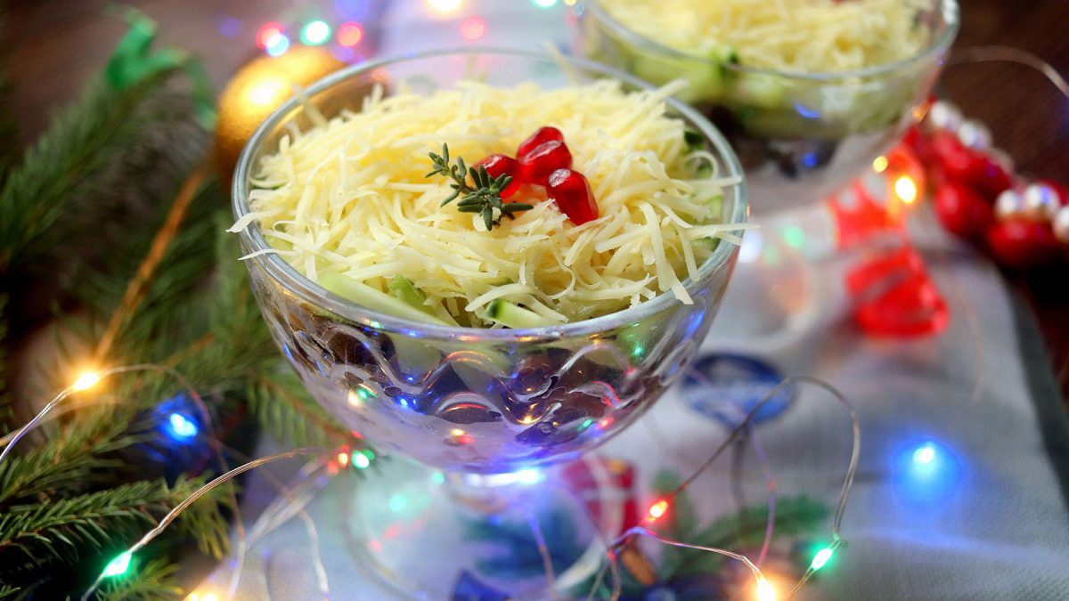 Salad “Swiss” – tasty, satisfying and festive