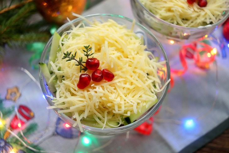 Salad "Swiss" - tasty, satisfying and festive