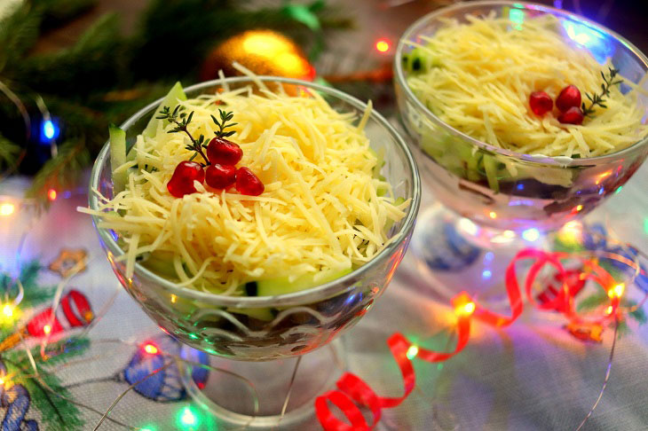 Salad "Swiss" - tasty, satisfying and festive