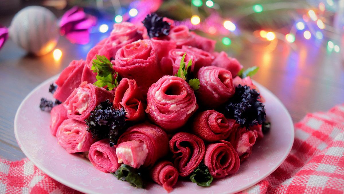 Salad “Bouquet of Roses” – beautiful and very tasty