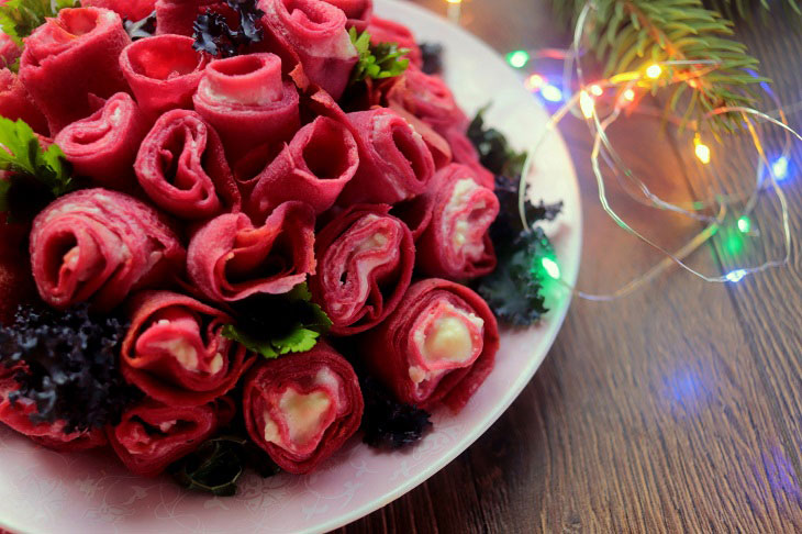 Salad "Bouquet of Roses" - beautiful and very tasty