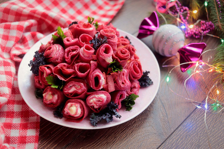 Salad "Bouquet of Roses" - beautiful and very tasty