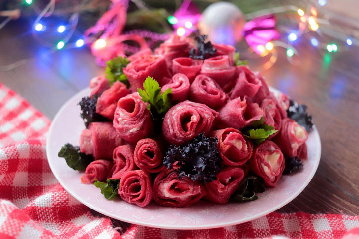 Salad "Bouquet of Roses" - beautiful and very tasty