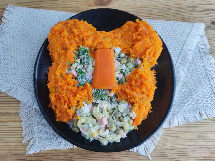 Salad "Tiger" on the New Year's table - festive and tasty