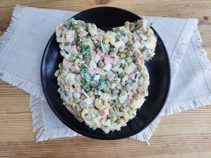 Salad "Tiger" on the New Year's table - festive and tasty