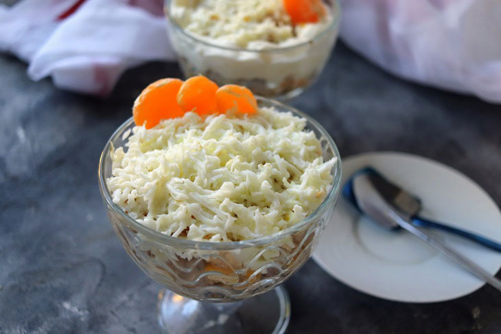 Salad "Daughter-in-law" with chicken - elegant and festive