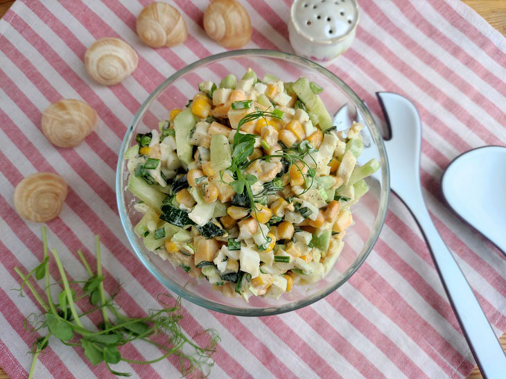 Salad "Sailor on vacation" - original and tasty