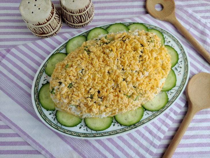 Salad "Pig tenderness" - hearty, elegant and tasty