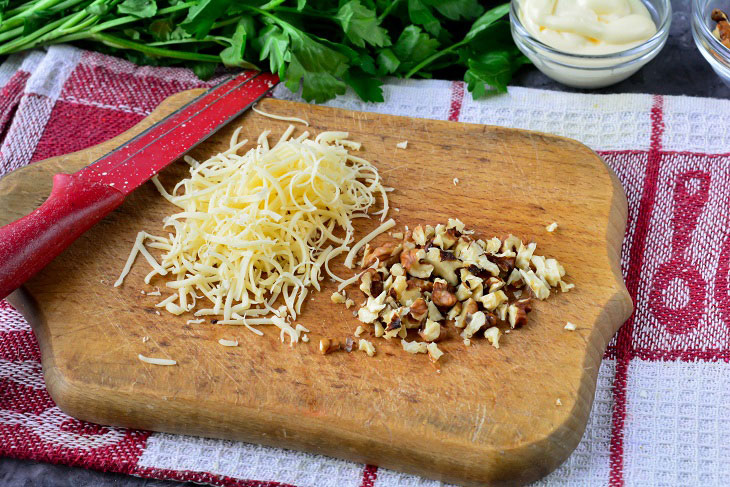 Salad "Winter's Tale" - hearty and tasty