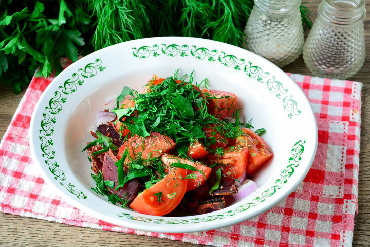 Janet salad - a simple and original recipe