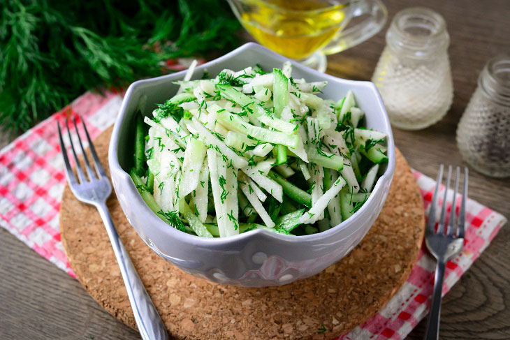 Salad "Gazapkhuli" in Georgian - original and very tasty