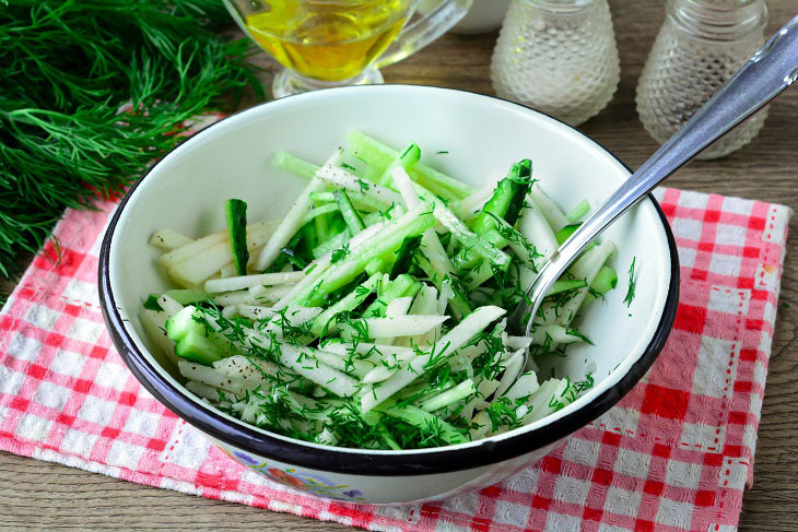 Salad "Gazapkhuli" in Georgian - original and very tasty