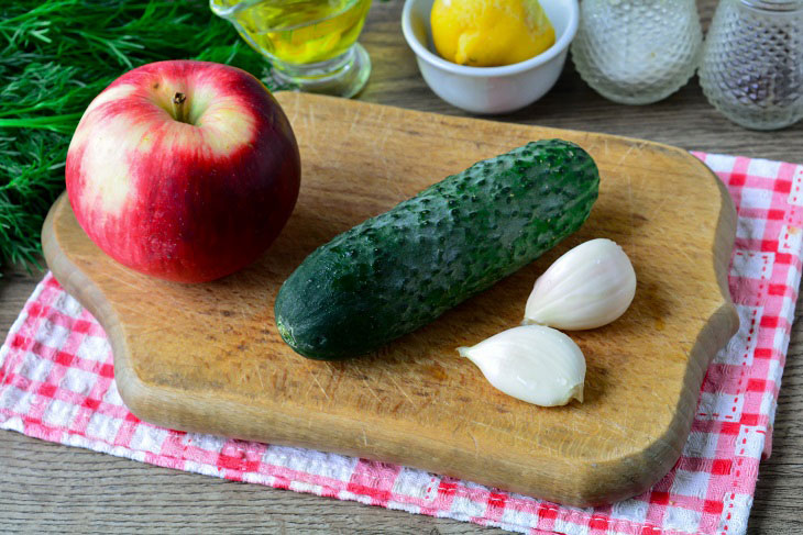 Salad "Gazapkhuli" in Georgian - original and very tasty