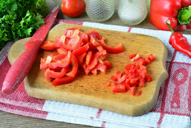 Armenian eggplant salad - spicy and tasty