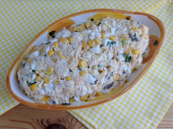 Salad "Corn" - beautiful and appetizing