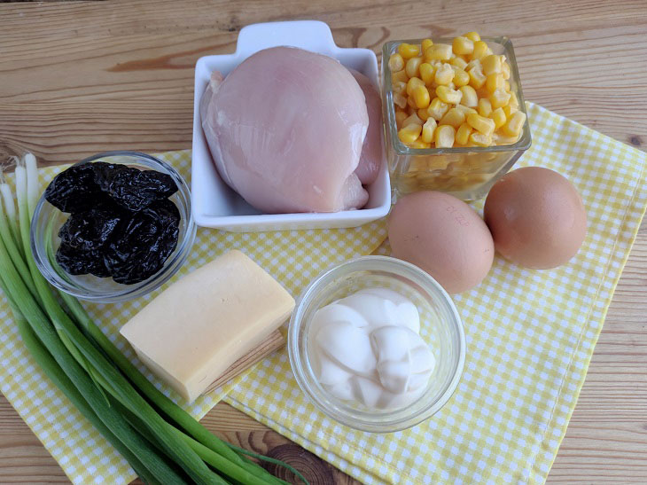 Salad "Corn" - beautiful and appetizing