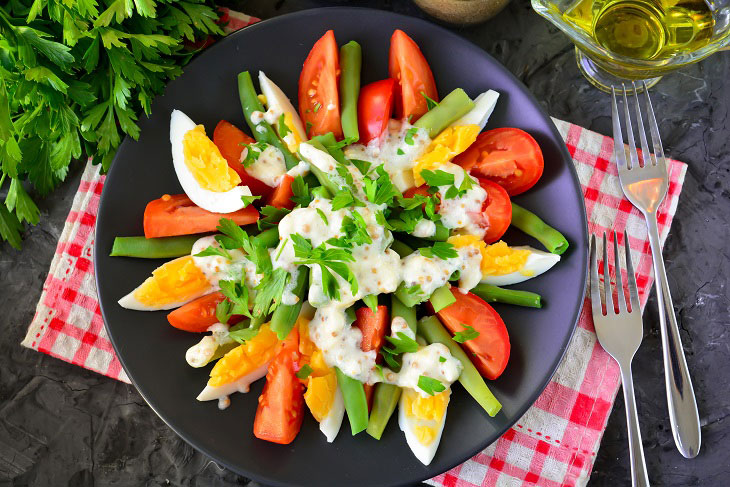 Salad "Paradise" - bright and appetizing