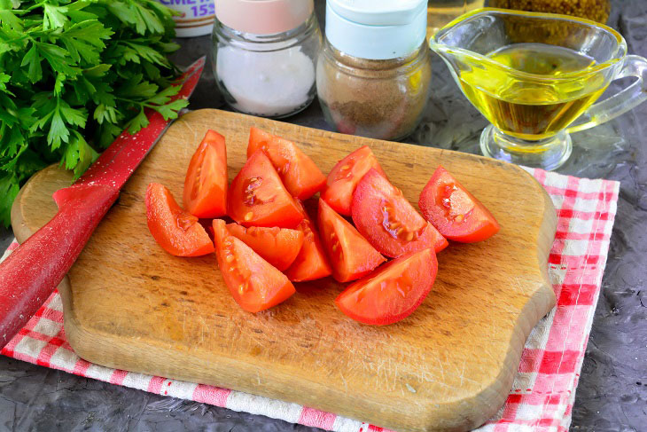 Salad "Paradise" - bright and appetizing