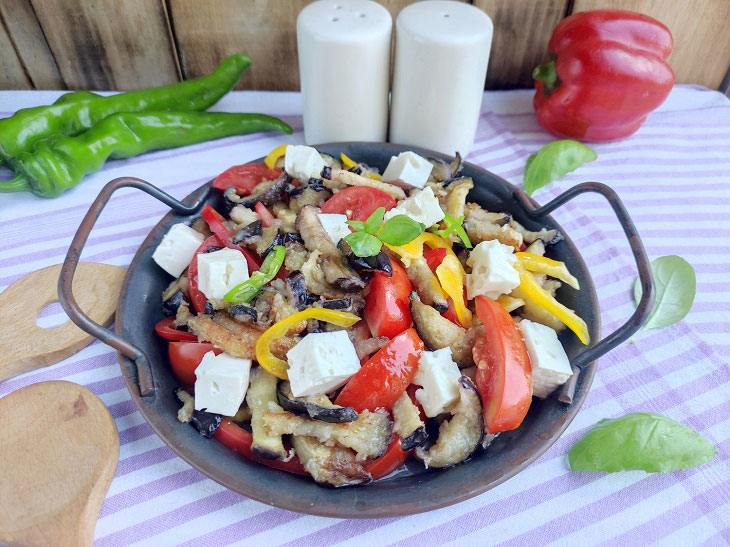 Roasted Eggplant Salad - An excellent summer dish