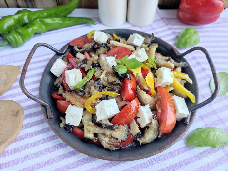 Roasted Eggplant Salad - An excellent summer dish