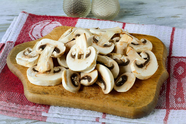 Salad "Champignons in Korean" - delicious and original