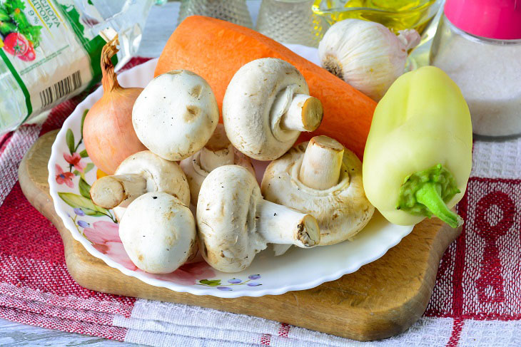 Salad "Champignons in Korean" - delicious and original