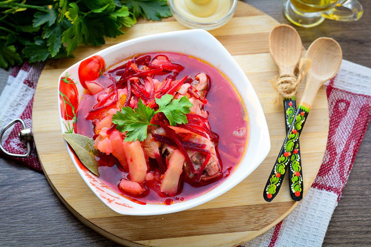 Rich borscht without cabbage - homemade will definitely ask for supplements