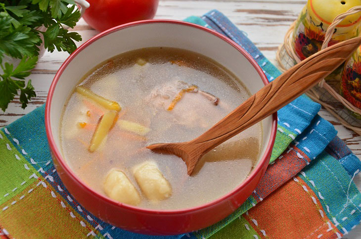 Buckwheat soup with dumplings - fragrant, hearty and tasty