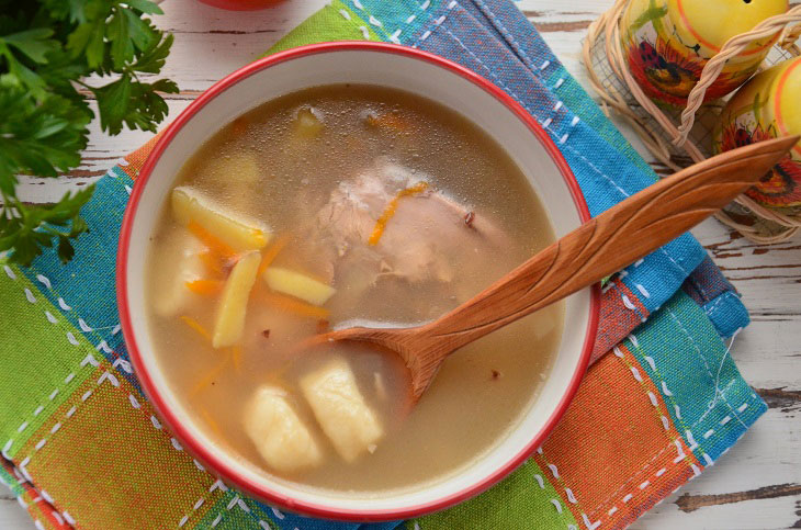 Buckwheat soup with dumplings - fragrant, hearty and tasty