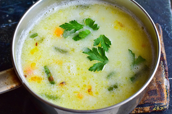 Ukrainian potato soup - delicious instant vegetable broth