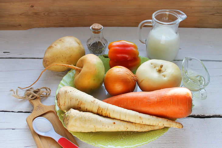 Winter soup puree "Turnip" - a great lunch in the cold season