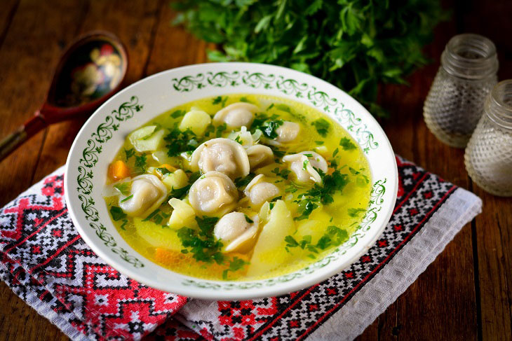 Soup with dumplings - your family will certainly ask for more