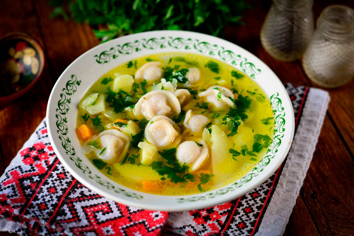 Soup with dumplings - your family will certainly ask for more