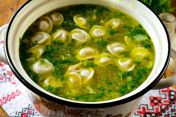 Soup with dumplings - your family will certainly ask for more