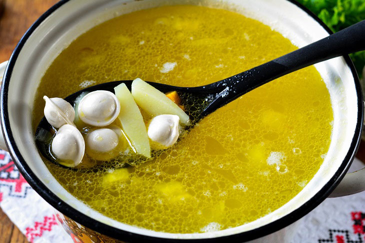 Soup with dumplings - your family will certainly ask for more