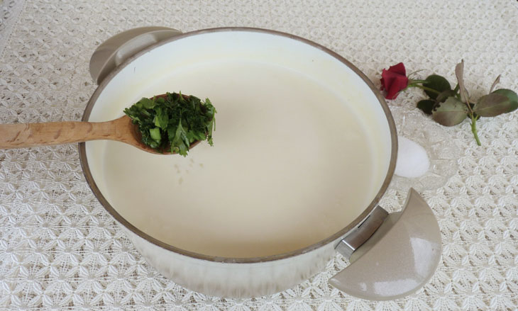 Light soup "Dovga" - a delicious sour-milk dish in Azerbaijani style