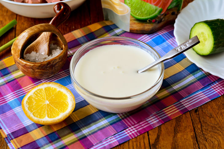 Okroshka on the water with mayonnaise and lemon juice - a great cold soup for the summer