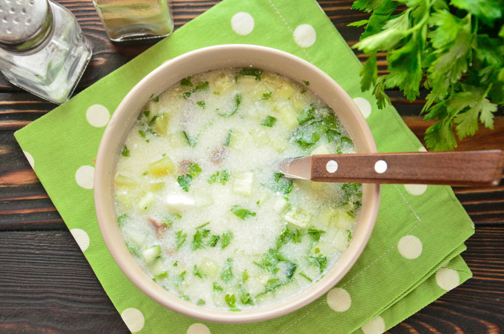 Okroshka in Azerbaijani - a step by step recipe with a photo