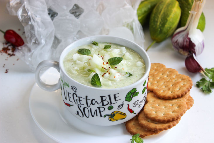 Cucumber gazpacho - a light, refreshing summer soup