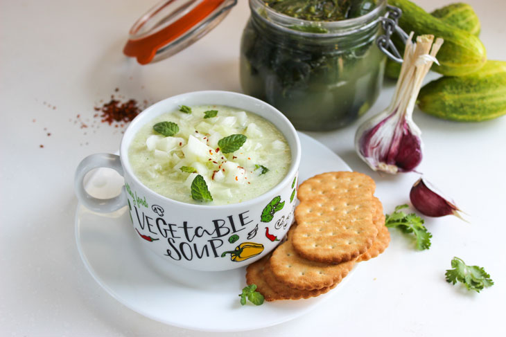 Cucumber gazpacho - a light, refreshing summer soup