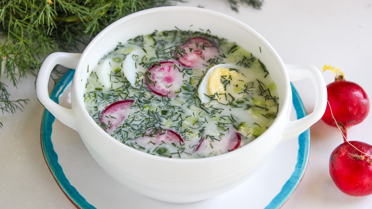 Diet okroshka is a recipe for everyone who watches their figure!