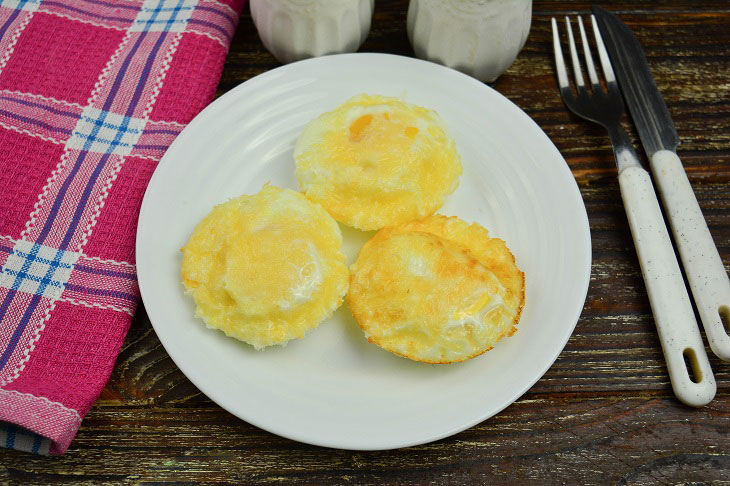 Oven mini scrambled eggs - a quick and easy breakfast dish