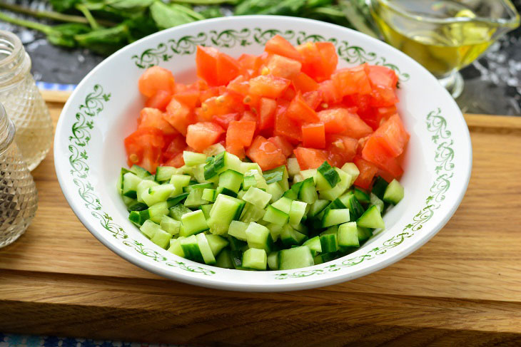 Salad "Shirazi" - a delicious recipe of Iranian cuisine