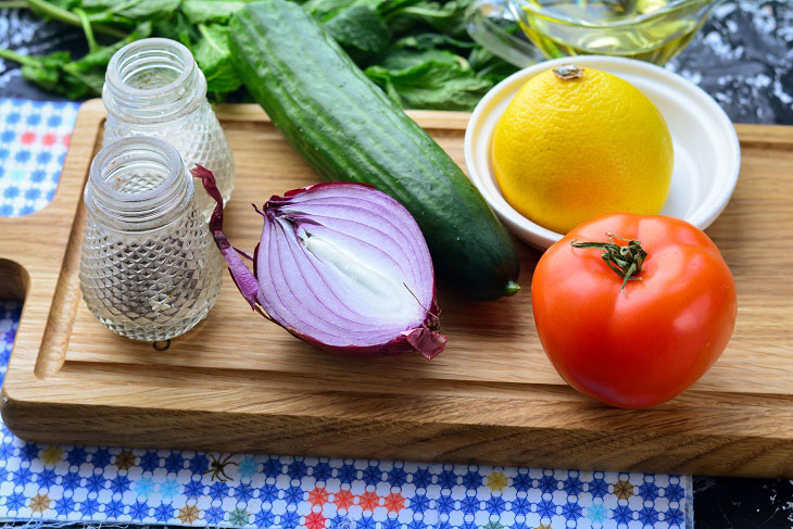 Salad "Shirazi" - a delicious recipe of Iranian cuisine