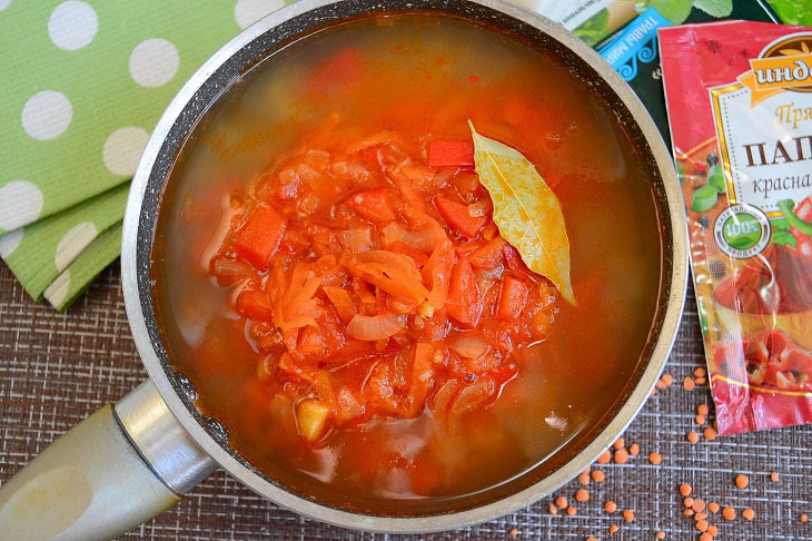 Italian lentil soup - thick, hearty and flavorful