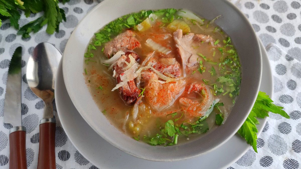 Hangover soup – rich taste and aroma