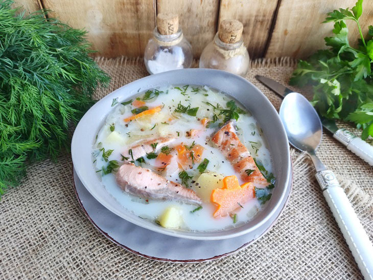 Fish soup in Finnish - tender, satisfying and fragrant